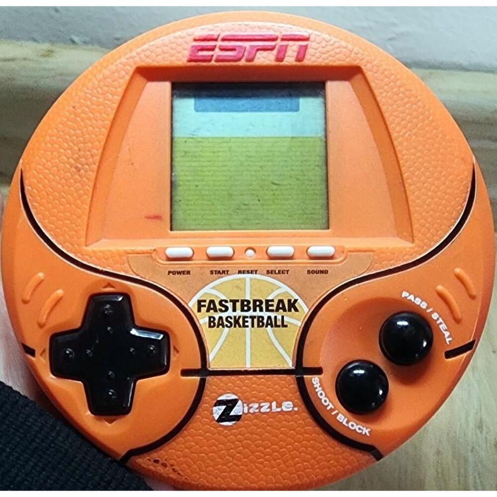 ESPN Fast Break Basketball Electronic Handheld Game By Zizzle 2007 See Pic.